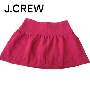 J. CREW Size 6 Maroon Circle Skater Skirt